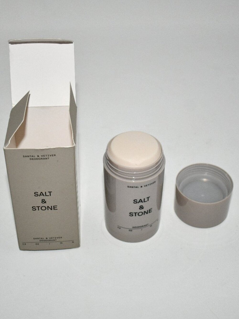 Salt & Stone Aluminum Free Deodorant Santal & Vetiver 48HR Protection 2.6 oz NWT